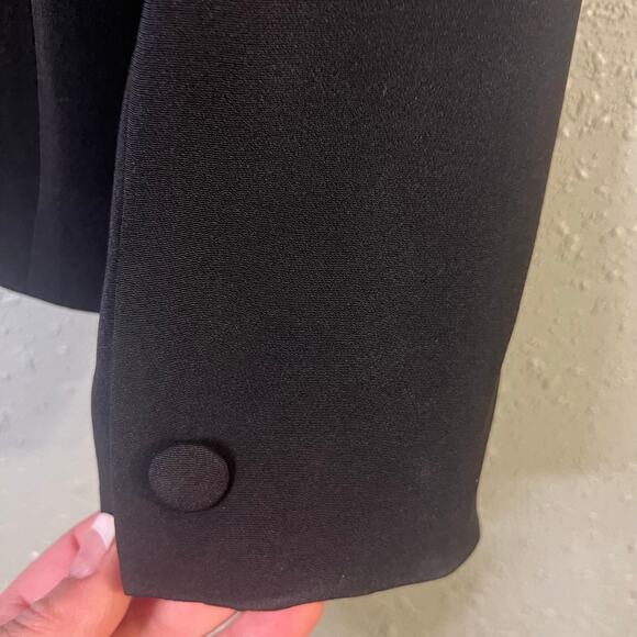 Anne Klein Women’s Suit Jacket Blazer Black sz 10 vtg feminine ptp 20.5 office - Picture 8 of 15